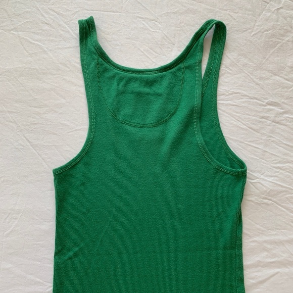 Abercrombie Ribbed Green Tank Top Juniors - Picture 5 of 15